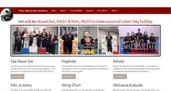 Desktop Screenshot of planomartialarts.com