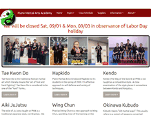 Tablet Screenshot of planomartialarts.com